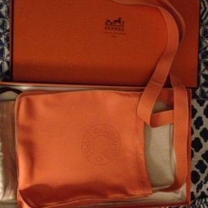 Hermes Clou De Selle Leather Side Bag