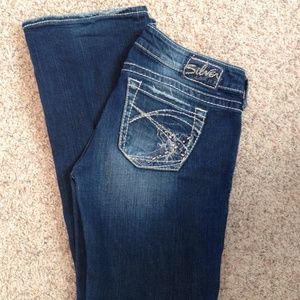 Silver jeans, Tuesday. 28x35