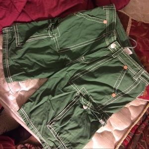 True religion cargo shorts