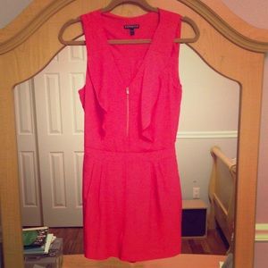 Sexy coral romper! 👠💄😍