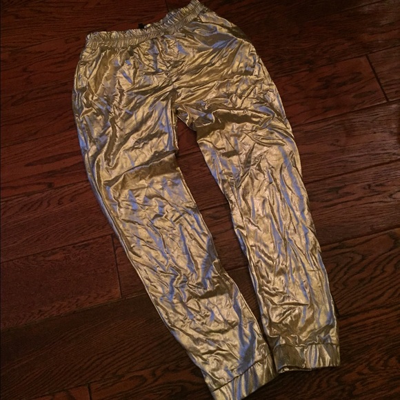 Gold joggers