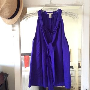 J. Crew Purple Silk Blouse