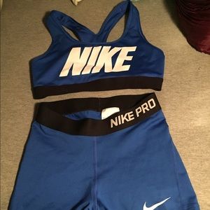 Royal Blue Nike Pro Fit