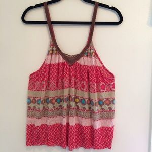 Free People Floral Tank