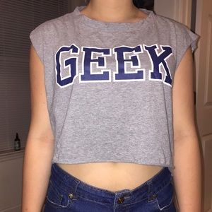 "GEEK" Crop Top