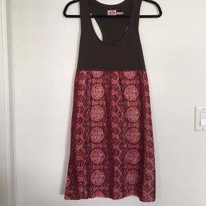 Juicy Couture Y2K Vintage Brown & Pink Patterned Dress