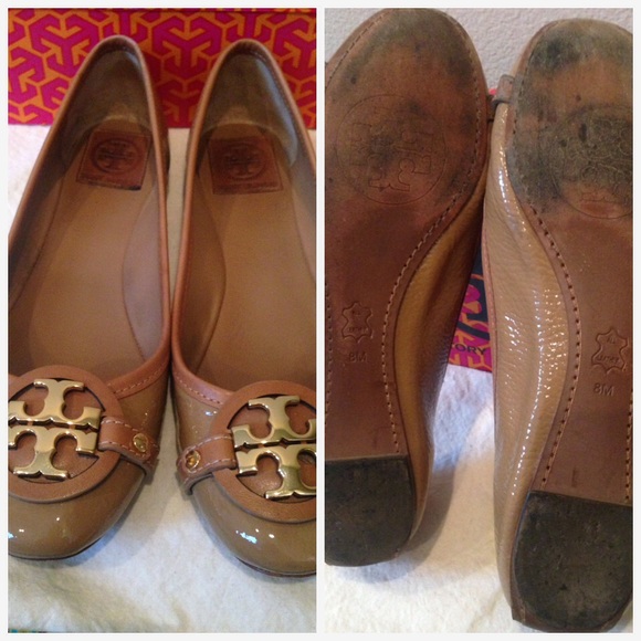 🚫NFS SOLD TB Aaden Ballet Flats Sand/Tan w/ GHW - Picture 3 of 4