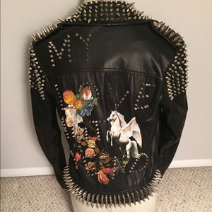 Top Shop Real Leather Moto Jacket