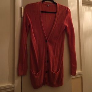 Pumpkin Orange Halogen Cardigan
