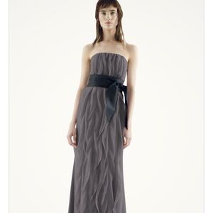 White by Vera Charcoal Bridesmaid Dress