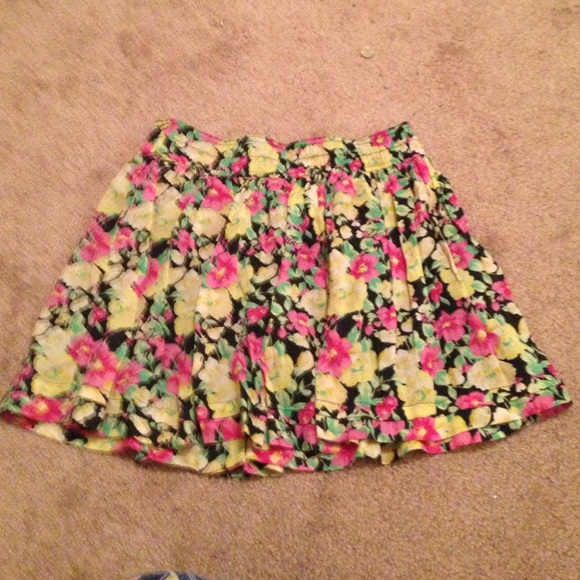 Floral shirt skirt