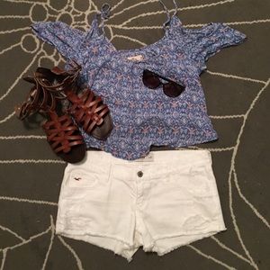 Cute open shoulder Summer Blouse