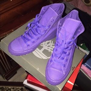 Purple platform converse