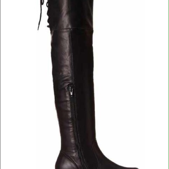 Mia thigh high black boots - Picture 2 of 4