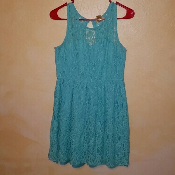 Aqua Lace Dress