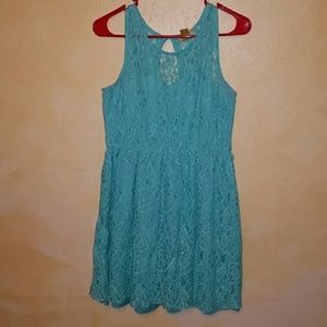 Aqua Lace Dress