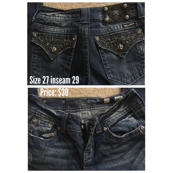 Size 27 Miss Me Jeans inseam 29