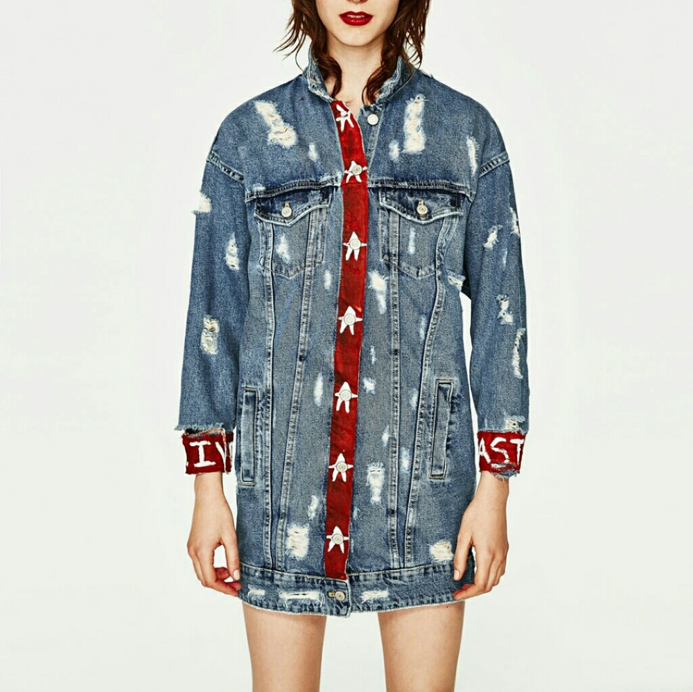 Oversized denim jacket