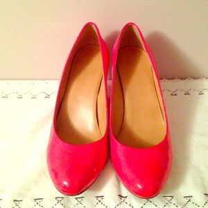 J. Crew patent leather wedges