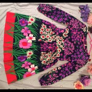 80's Vintage Floral Sundress