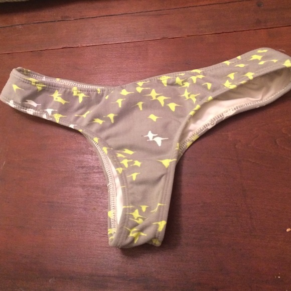 Grey Brazilian bikini bottoms