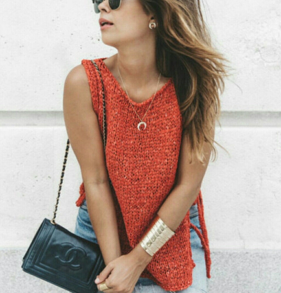 Zara waistcoat vest red