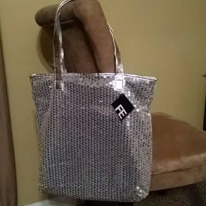 Silver Sequined purse