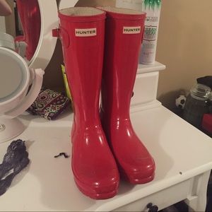 Red Hunter Boots