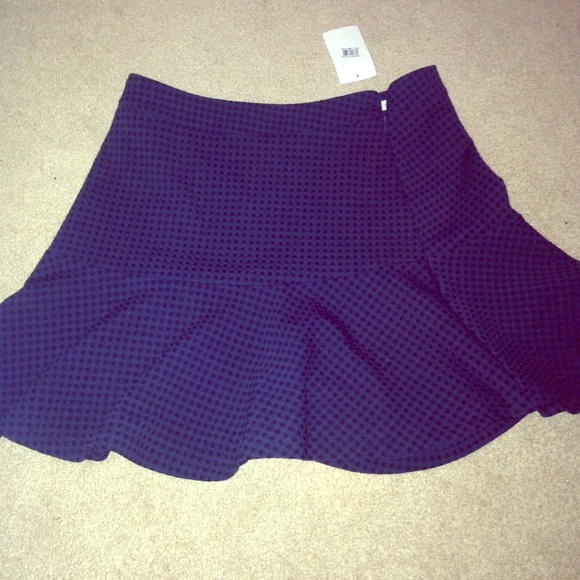 Nordstroms BP navy blue peplum mini skirt