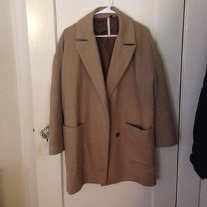 Topshop camel coat