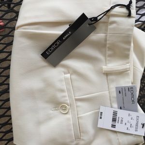 Express Editor Ankle Crop Pants