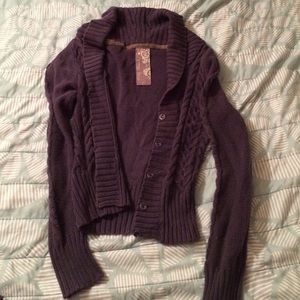 Blue-gray fossil Sweater Coverup