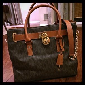 Michael Kors Large Hamilton MK logo bag