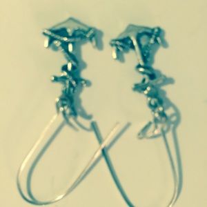 Nautical anchor earrings for yachting or boating