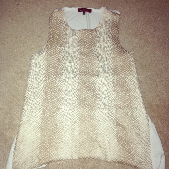 Faux alligator skin tank top