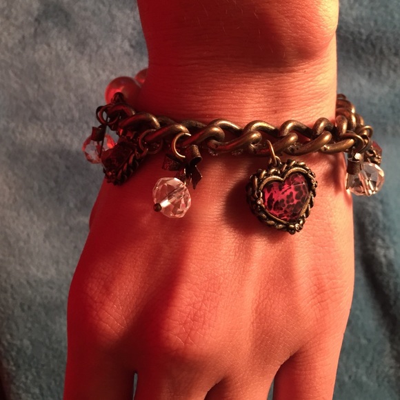 Betsy Johnson pearl charm bracelet