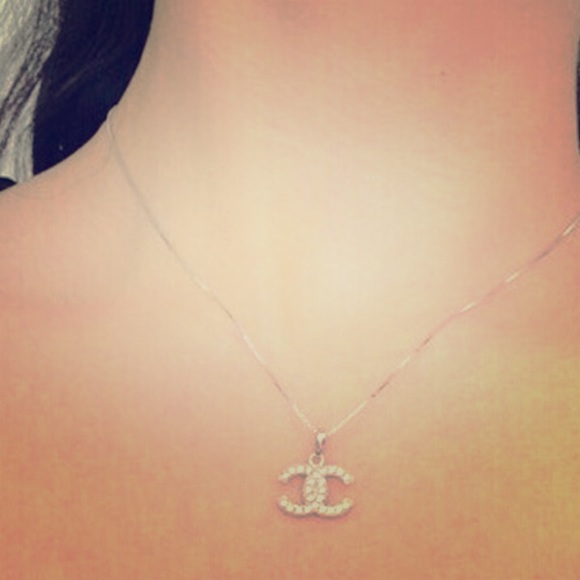 Sterling silver Chanel necklace