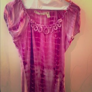 Peasant style short sleeve top