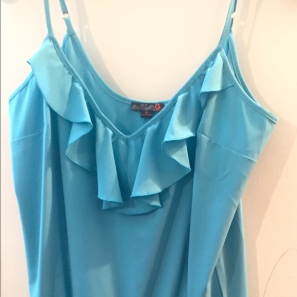 Blue & black 2 tone summer dress