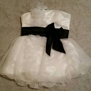 Ivory & Black Vera Wang Maid of Honor Dress