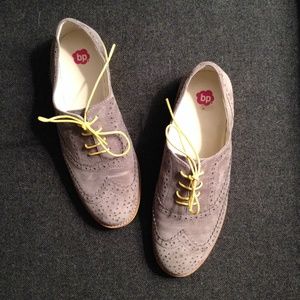 Suede brogues/oxfords