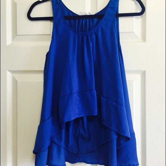 Zara high low top royal blue