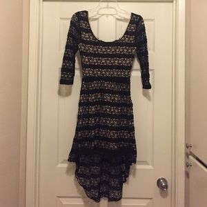 Black & Tan Lace Dress 👗