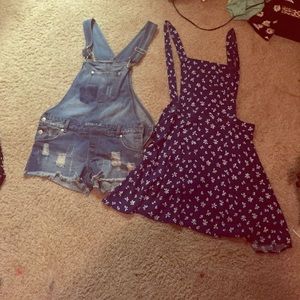 Overall dress and denim overalls!