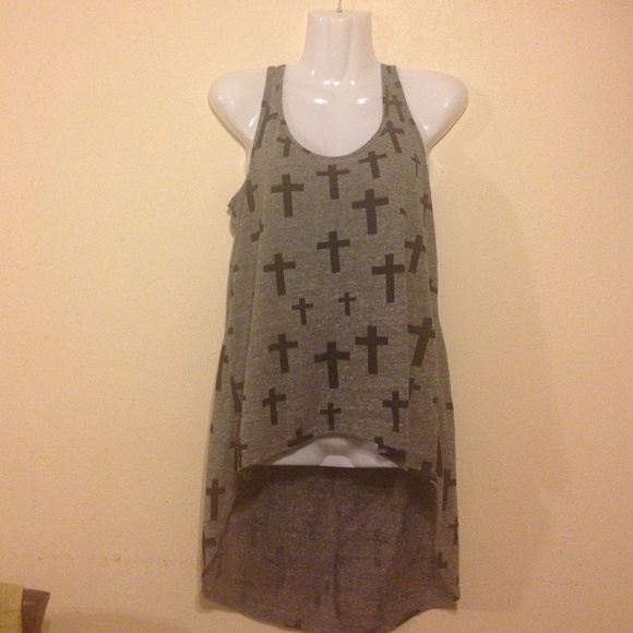 Nwot high low cross tank