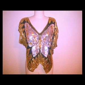 Vintage Sequin top