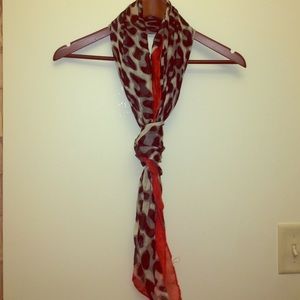 Cheetah print scarf