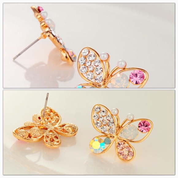 Cute Butterfly Earringd - Picture 2 of 2
