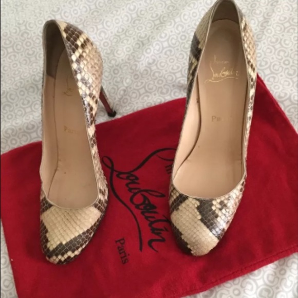 Christian Louboutin Python Heel - Picture 1 of 3