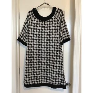 Jonathan Martin Houndstooth Sweater Dress 1X
